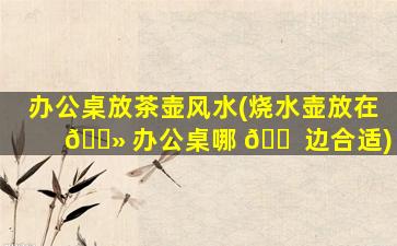 办公桌放茶壶风水(烧水壶放在 🌻 办公桌哪 🐠 边合适)